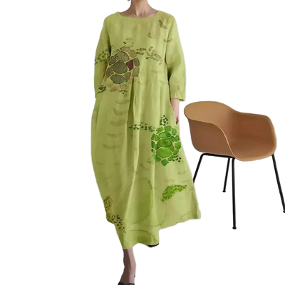 Amar™ Orly – שמלת קיץ רחבה בהדפס