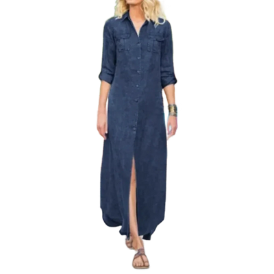 Amar Ronit - שמלת ג'ינס אלגנטית מחמיאה