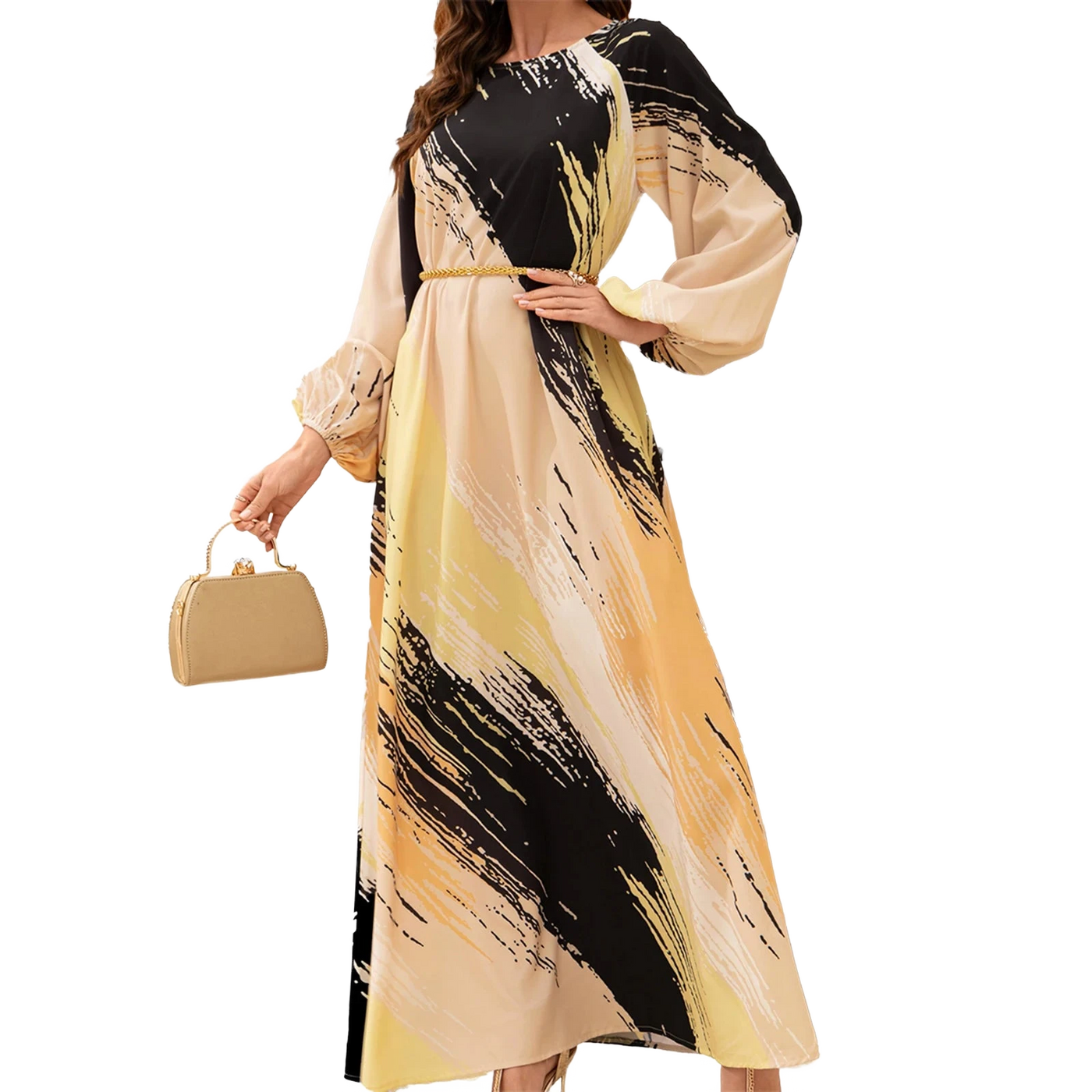 Amar™ Ronit - שמלת מקסי פרחונית אלגנטית