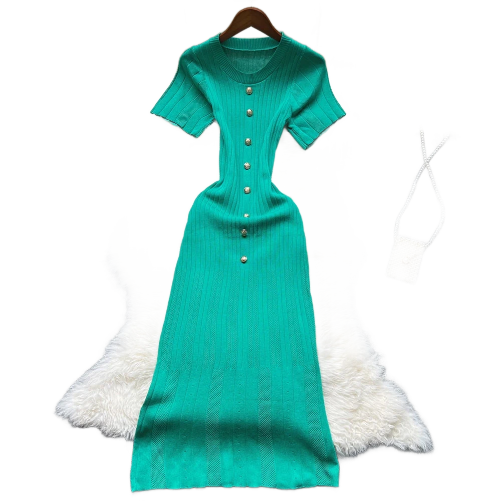 Amar™ Malka - שמלת קיץ סרוגה אלגנטית