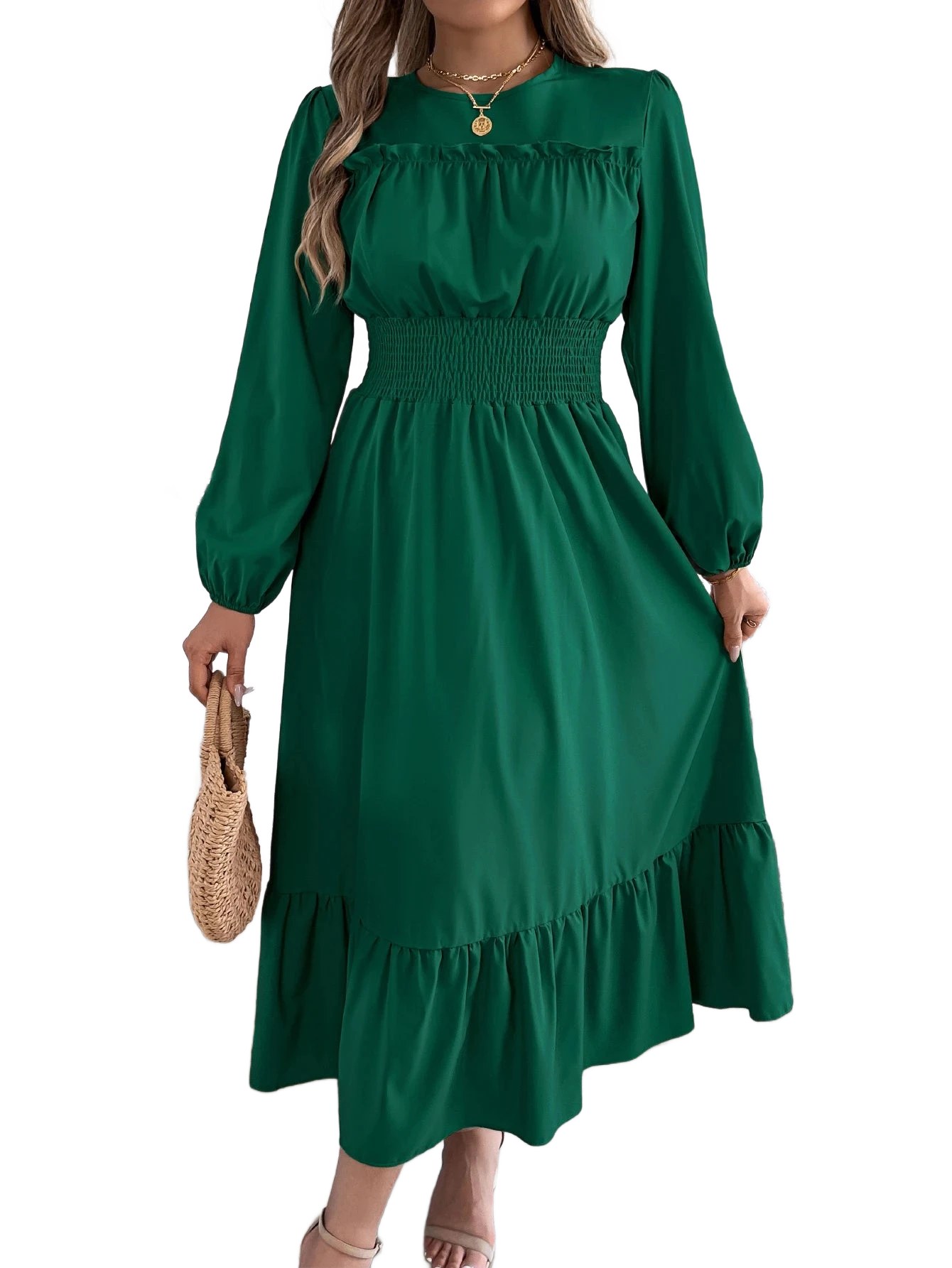 Amar™ Ronit - שמלת חורף סתיו אלגנטית ומחמיאה