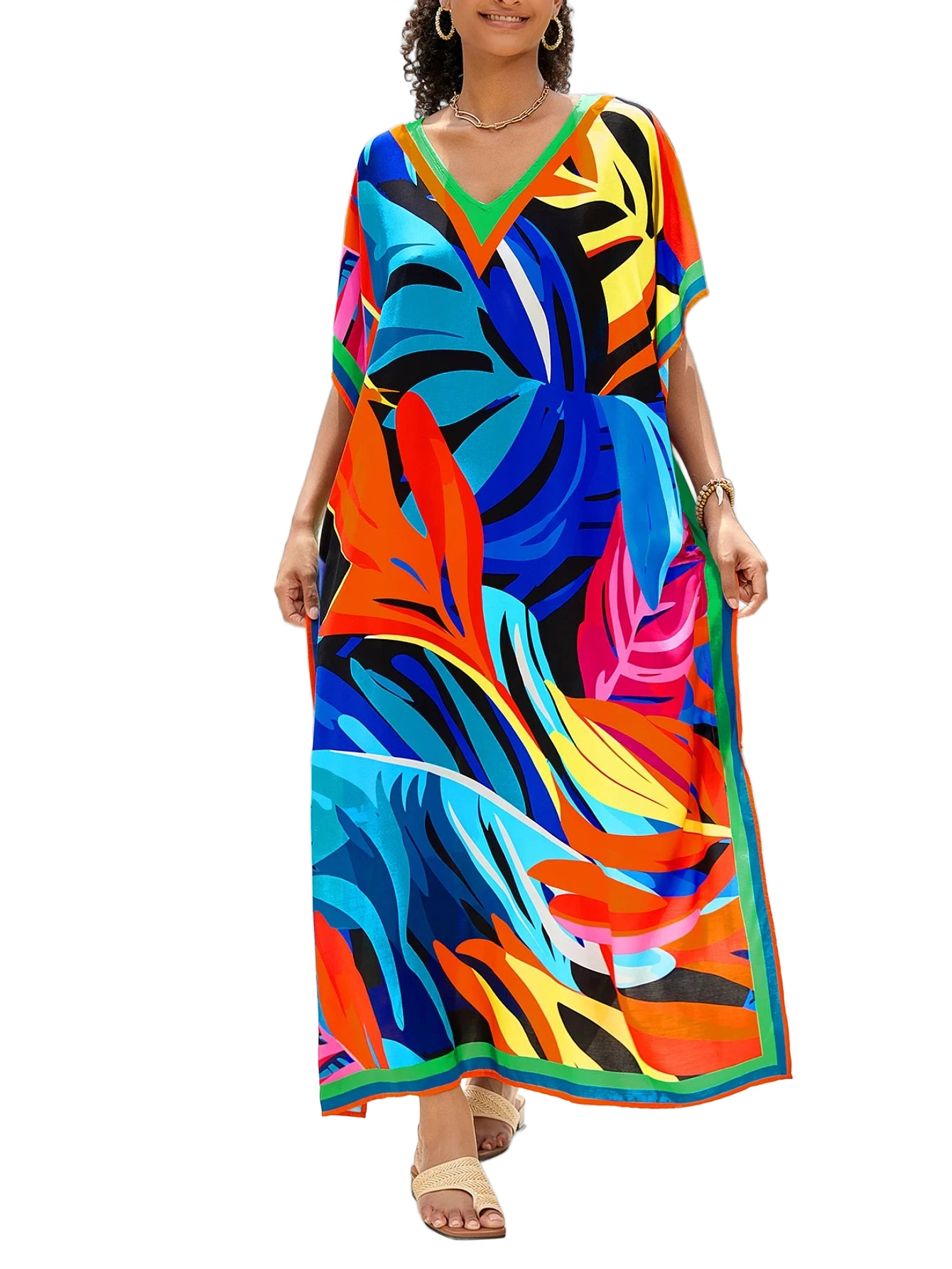 Amar™ Noa - שמלת קאפטן צבעונית לנשים