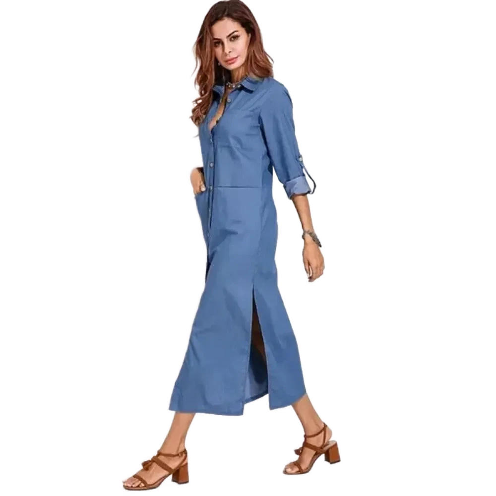 Amar Yehudit - שמלת ג’ינס קלאסית מחמיאה