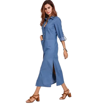 Amar Yehudit - שמלת ג’ינס קלאסית מחמיאה