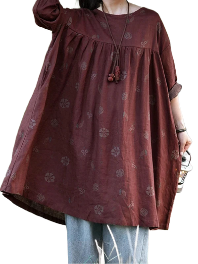 Amar™ Rachel - שמלה משוחררת מודפסת