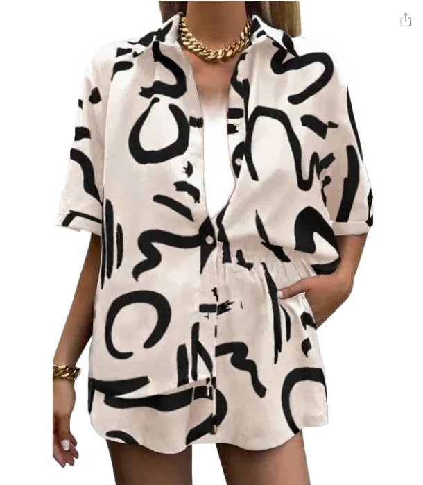 Amar Dvora - סט קייצי משוחרר עם הדפס בוהו