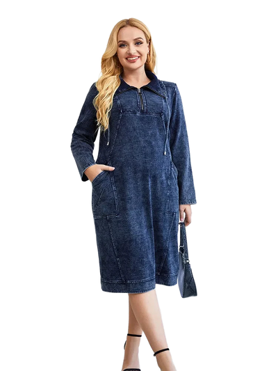 Amar™ Dalia - שמלת ג’ינס מחמיאה ומשוחררת