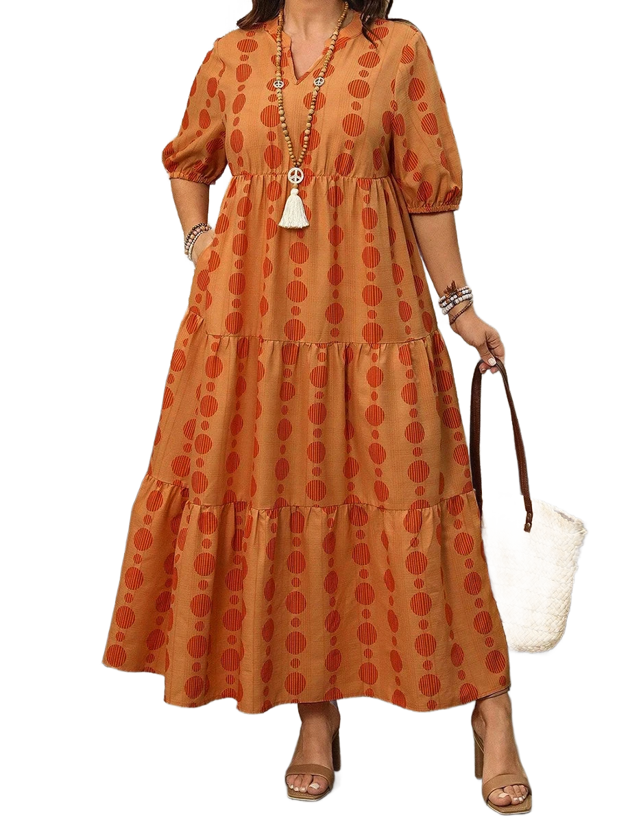 Amar™ Rina - שמלת מקסי מחשוף V