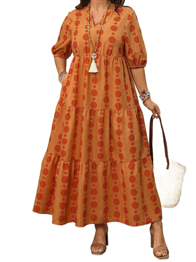 Amar™ Rina - שמלת מקסי מחשוף V