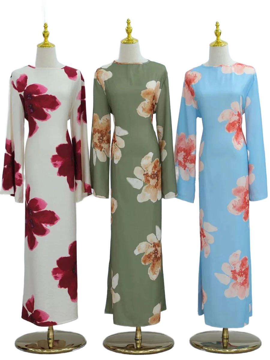 Amar™ Ronit - שמלת קפטן פרחונית יוקרתית