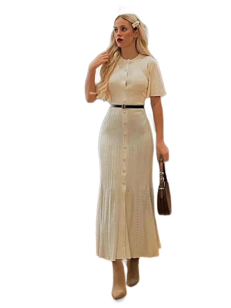 Amar™ Levona - שמלת סריג אלגנטית