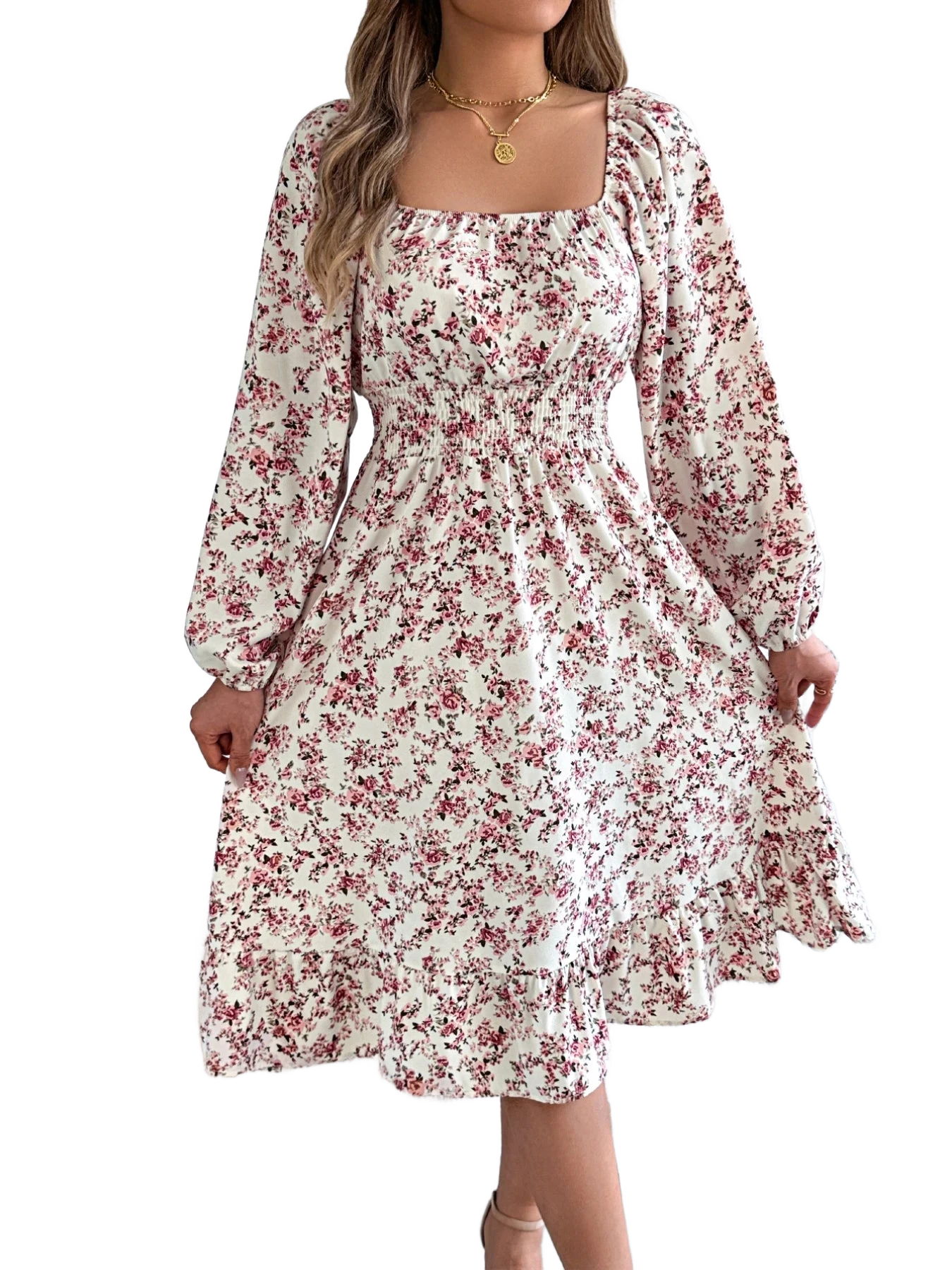 Amar™ Levona - שמלה פרחונית אלגנטית