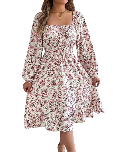 Amar™ Levona - שמלה פרחונית אלגנטית