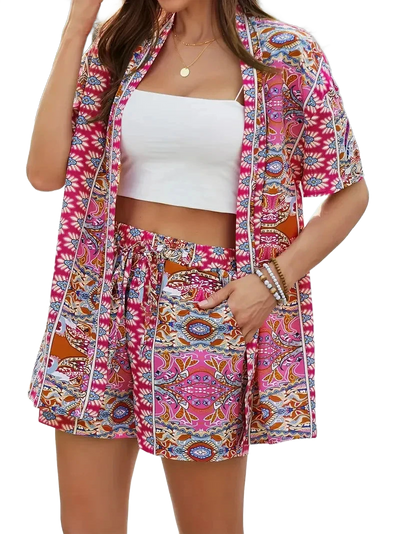 Amar™ Chaya - סט חולצה ומכנסיים מודפס