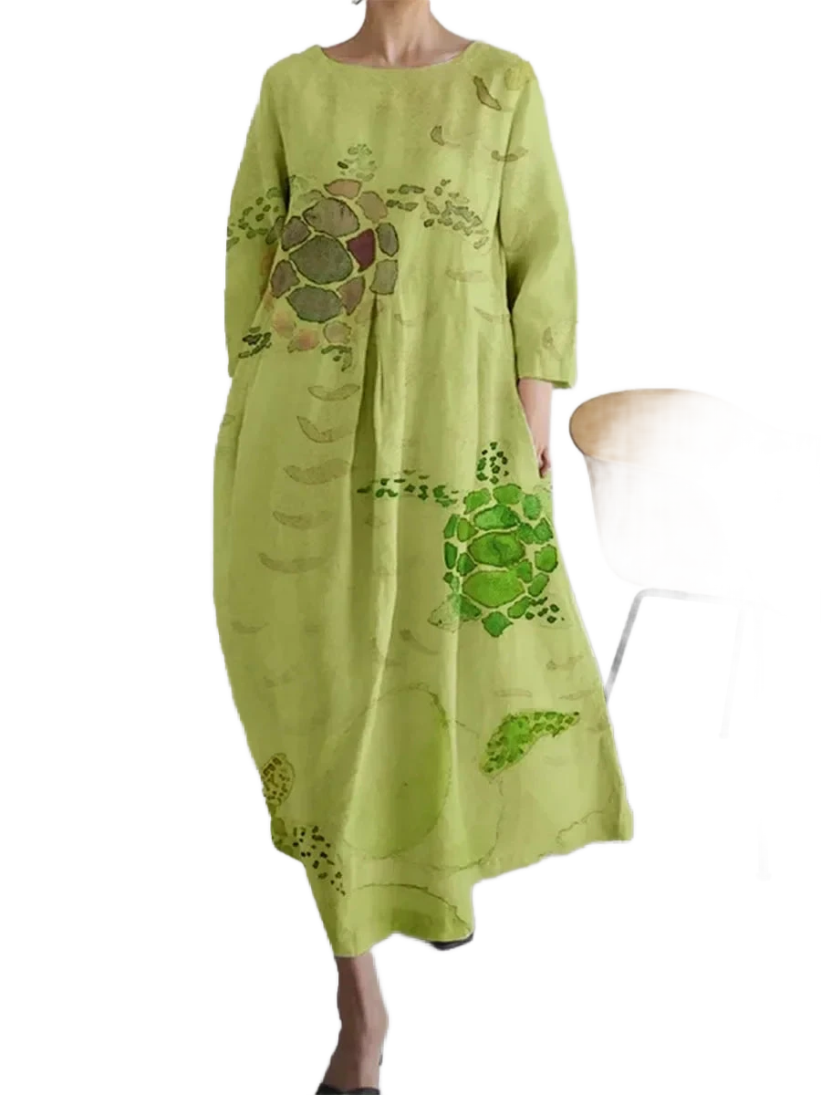 Amar™ Orly – שמלת קיץ רחבה בהדפס