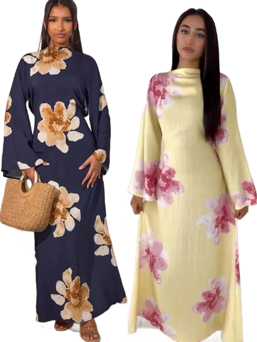 Amar™ Ronit - שמלת קפטן פרחונית יוקרתית