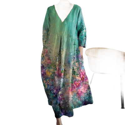 Amar™ Simcha - שמלת הדפס רחבה