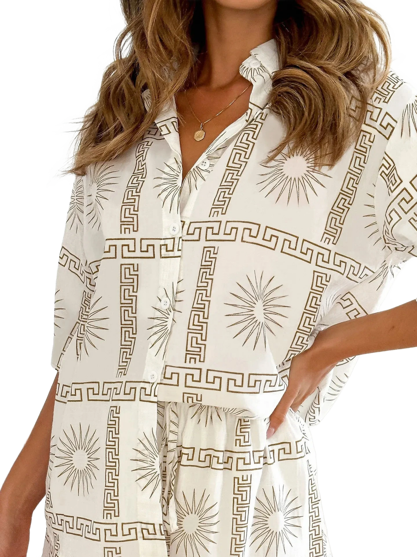 Amar™ Ayala - סט חולצה ומכנסיים מודפס