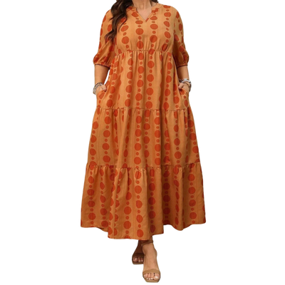 Amar™ Rina - שמלת מקסי מחשוף V