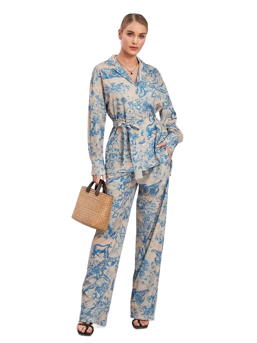 Amar™ Shira - סט חליפת מכנסיים לנשים