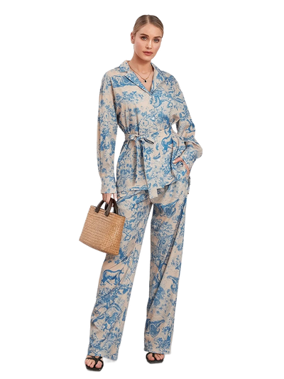 Amar™ Shira - סט חליפת מכנסיים לנשים