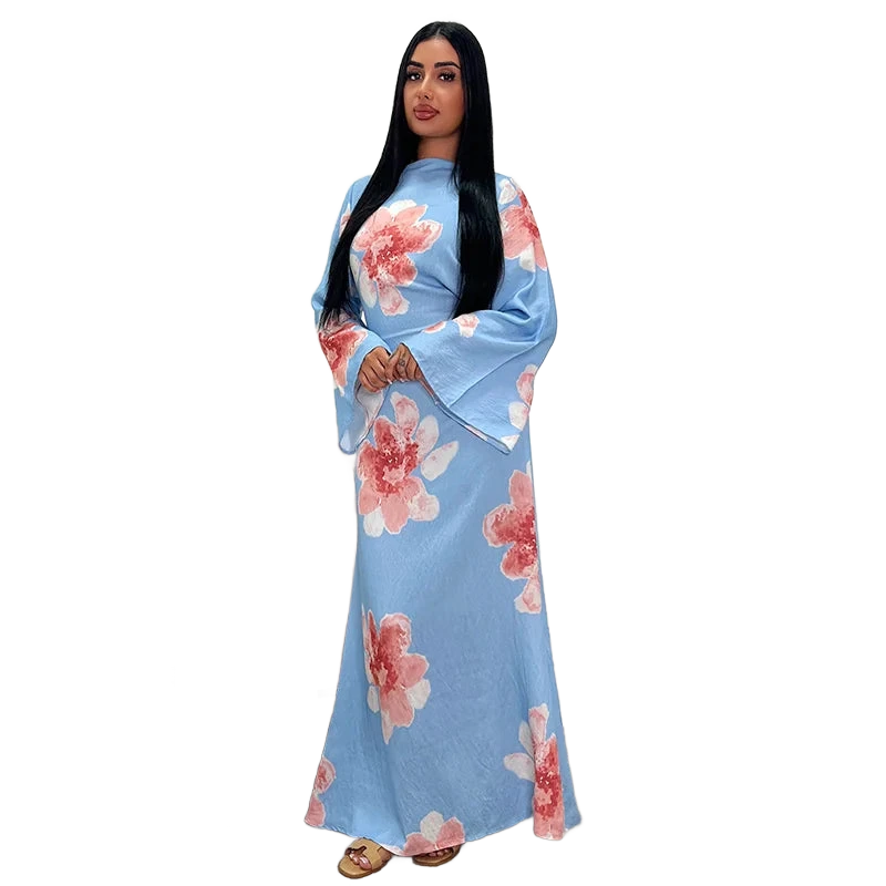 Amar Ora - שמלה ארוכה מודפסת, נשית וזוהרת