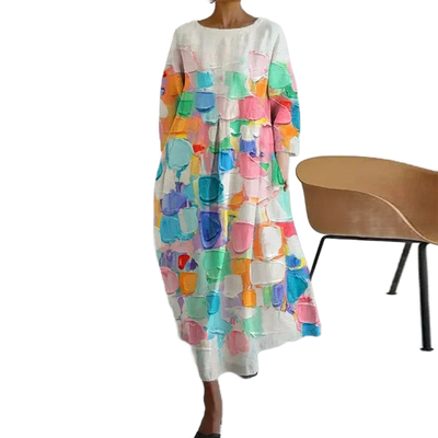 Amar™ Simcha - שמלת הדפס רחבה