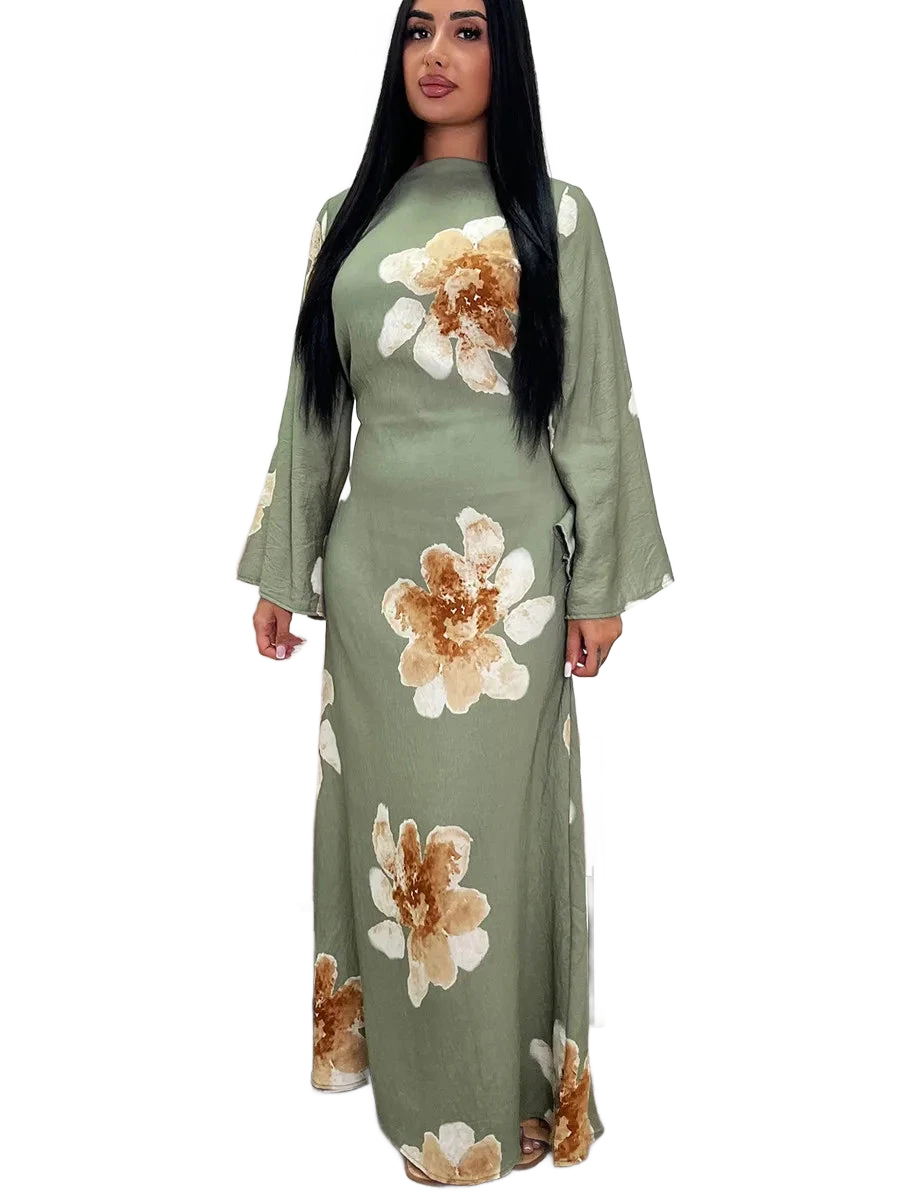 Amar™ Ronit - שמלת קפטן פרחונית יוקרתית