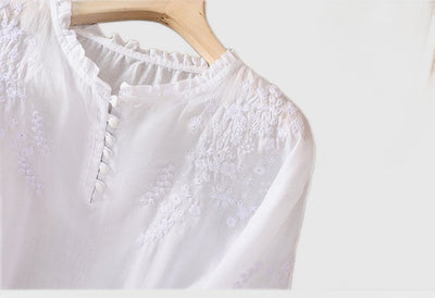 Amar™ Naama - חולצת כותנה רקומה