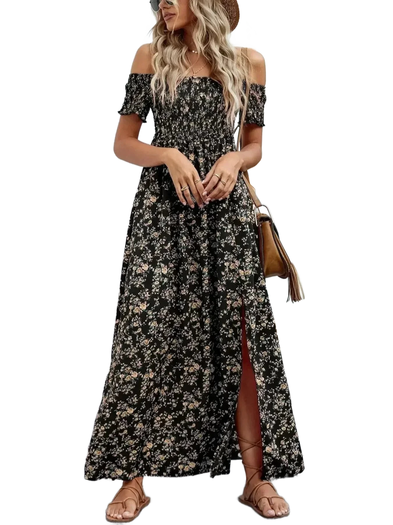 Amar™ Hagar - שמלה עם כתף אחת ושסע בשוליים