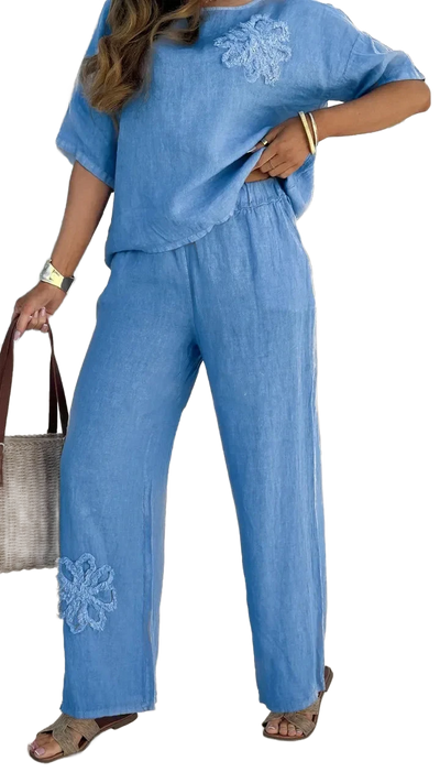 Amar™ Zimra - סט מכנסיים קיץ אלגנטי