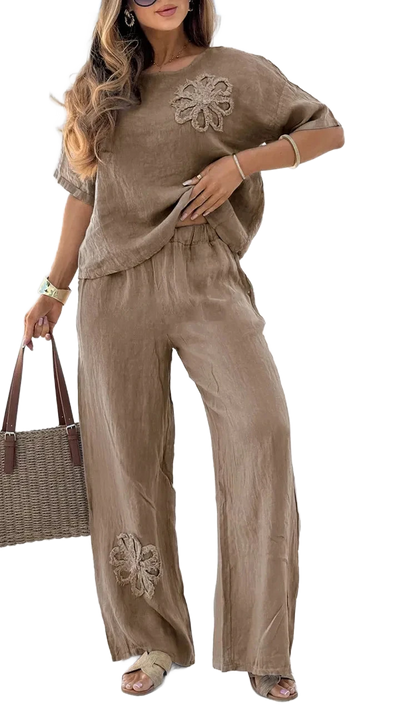 Amar™ Zimra - סט מכנסיים קיץ אלגנטי