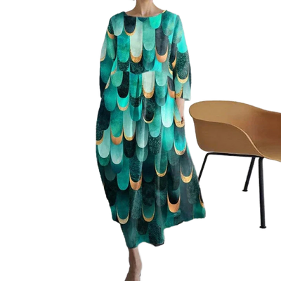 Amar™ Simcha - שמלת הדפס רחבה