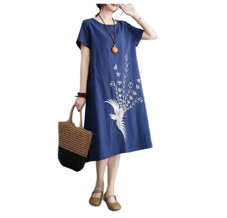 Amar™ Avigail - שמלת מידי רחבה