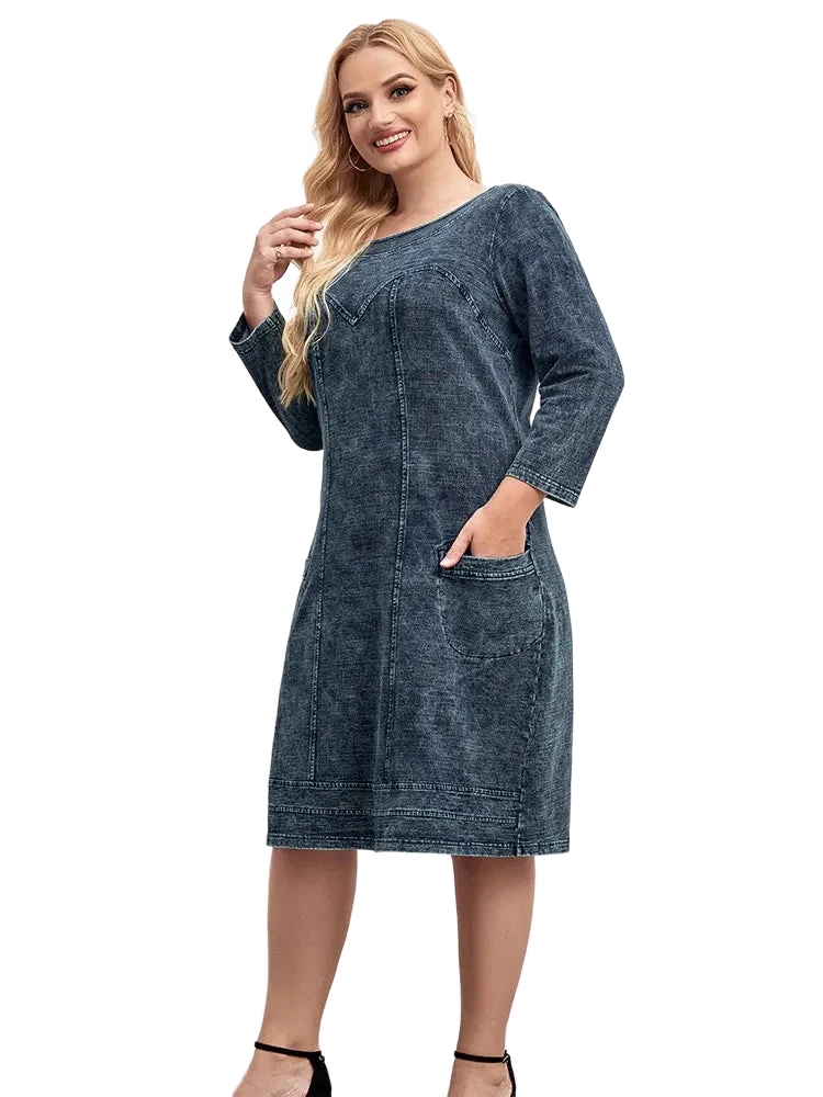 Amar Devorah - שמלת ג'ינס נוחה ומחמיאה