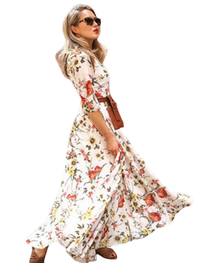 Amar™ Pazya - שמלה פרחונית אלגנטית