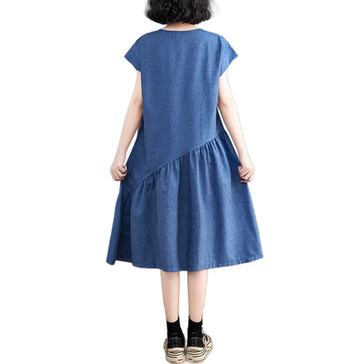 Amar™ Vered - שמלת ג'ינס קיצית מחטבת