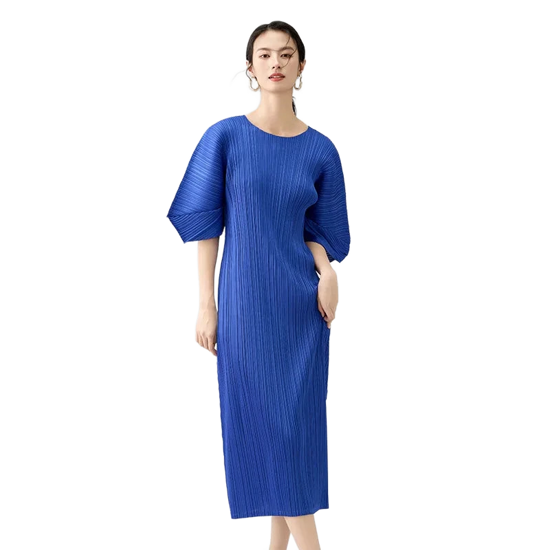 Amar™ Yael - שמלת מקסי עם צווארון עגול