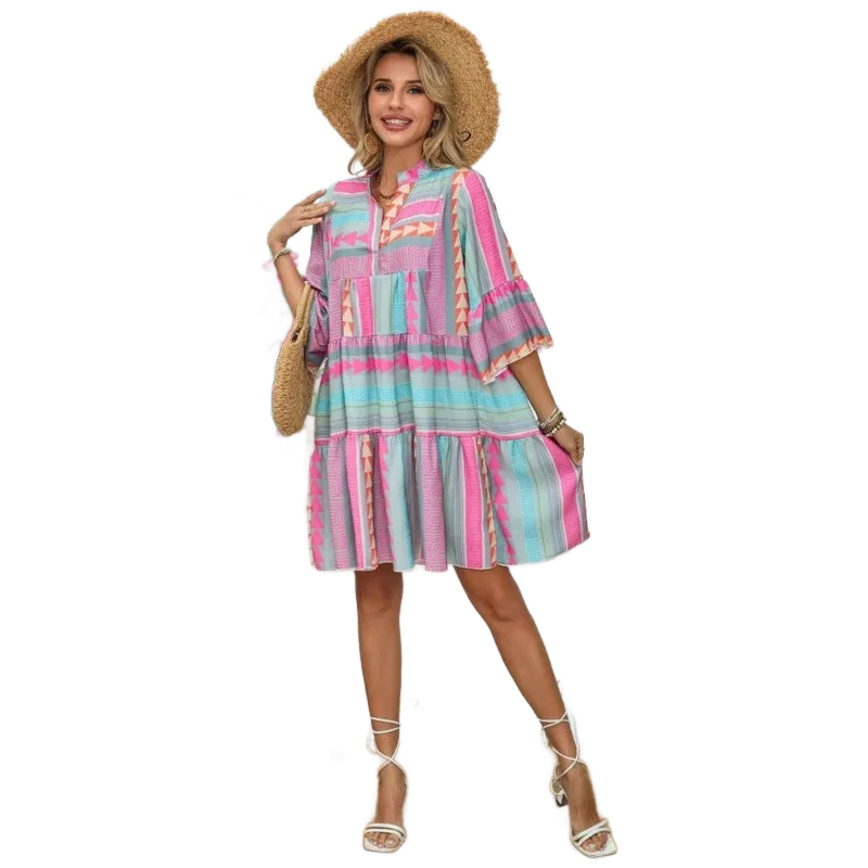 Amar™ Gili - שמלת וי קז'ואל לנשים