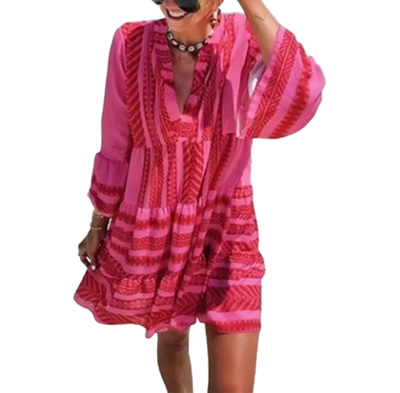 Amar™ Michal - שמלת מידי מודפסת