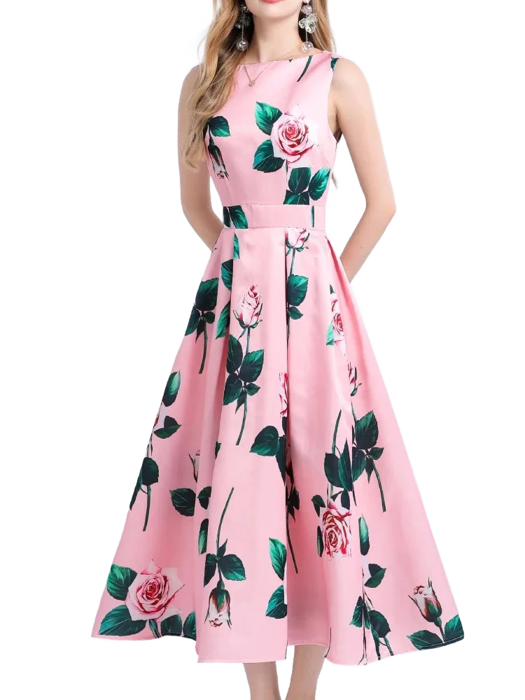 Amar™ Zohar - שמלת קיץ פרחונית אלגנטית