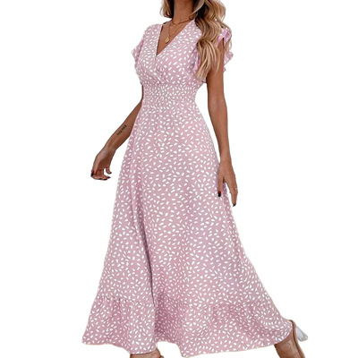 Amar™ Lihi - שמלה עם מחשוף V וקו מותן