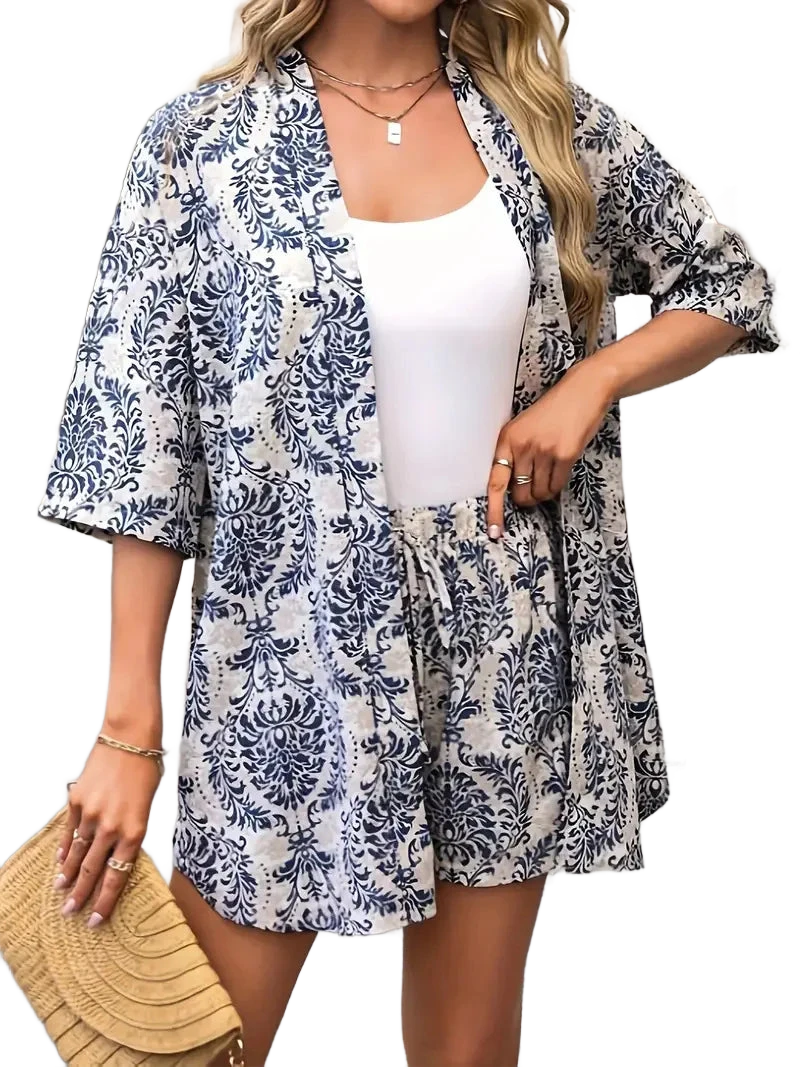 Amar™ Chaya - סט חולצה ומכנסיים מודפס