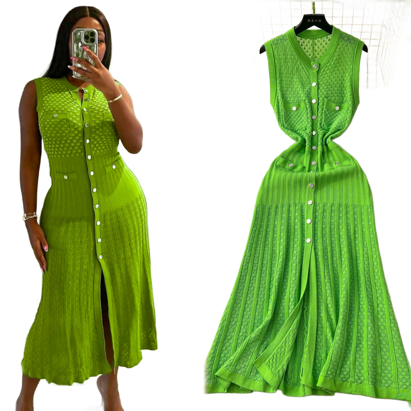 Amar™ Tzila - שמלת קיץ סרוגה אלגנטית