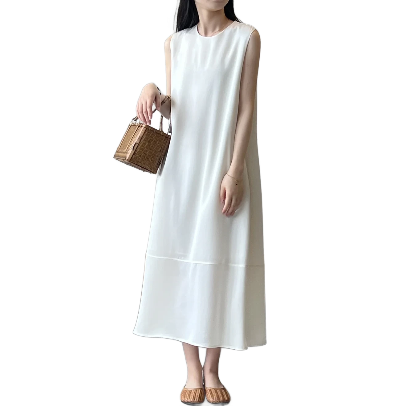 Amar Batya - שמלת קיץ ללא שרוולים בסגנון צרפתי