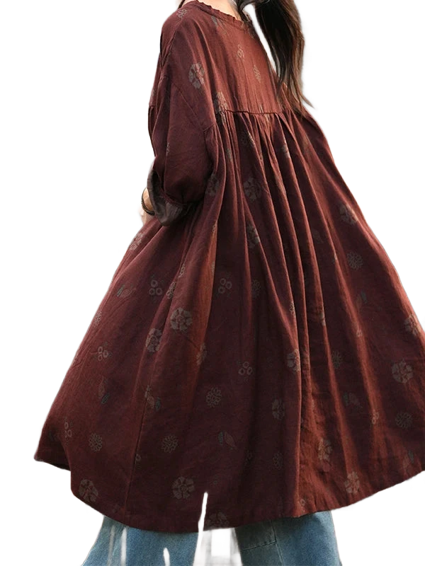 Amar™ Rachel - שמלה משוחררת מודפסת