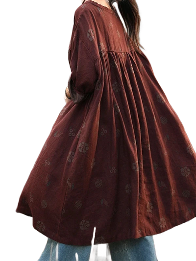 Amar™ Rachel - שמלה משוחררת מודפסת