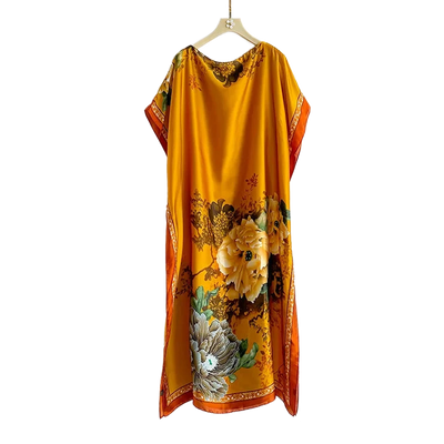 Amar™ Lior - שמלות מקסי מבד סטן פרחוני