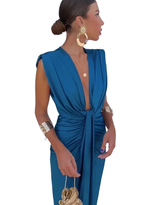 Amar™ Mijal - שמלה פליסֶה אלגנטית