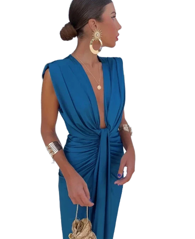 Amar™ Mijal - שמלה פליסֶה אלגנטית